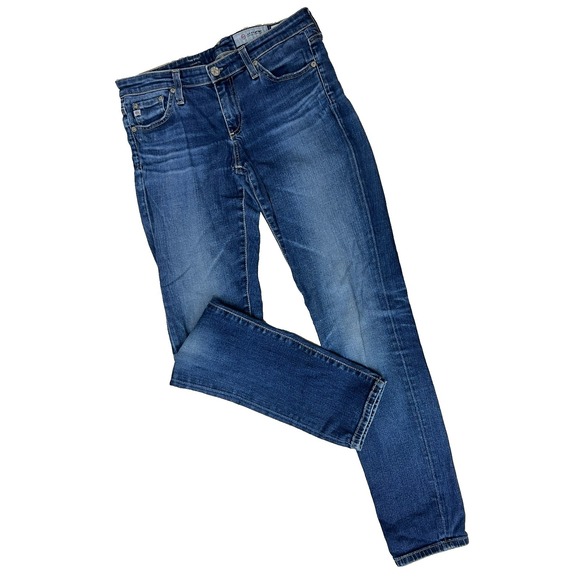 Ag Adriano Goldschmied Denim - AG-ED The Stilt Cigarette Leg Jean Medium Wash Denim Five Pockets SZ 27